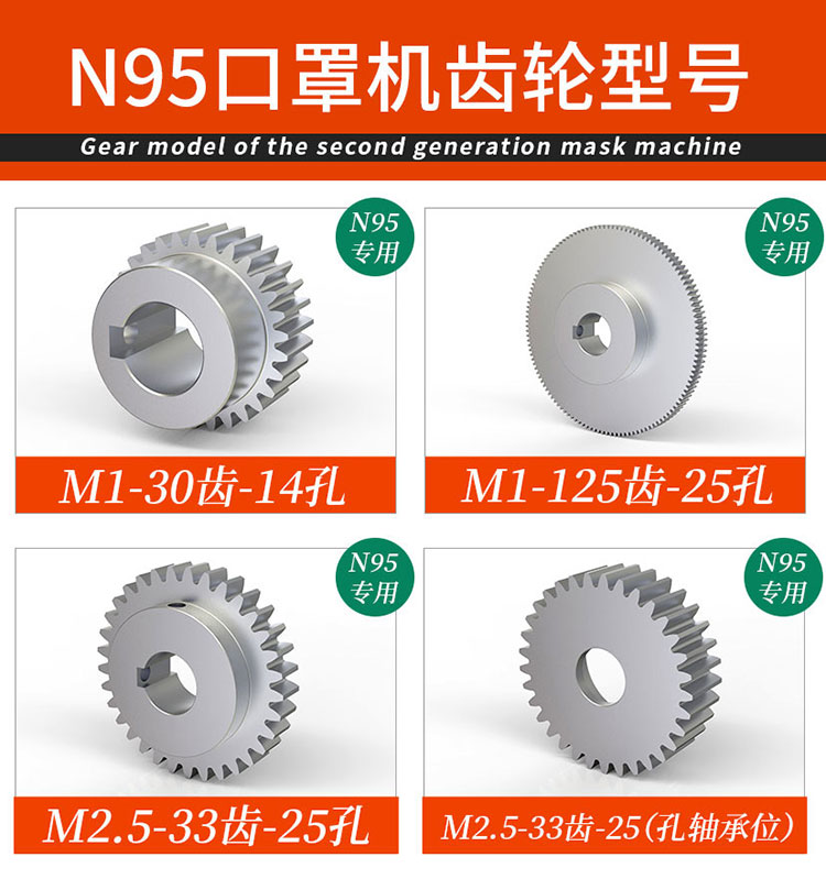 n95口罩機(jī)齒輪配件